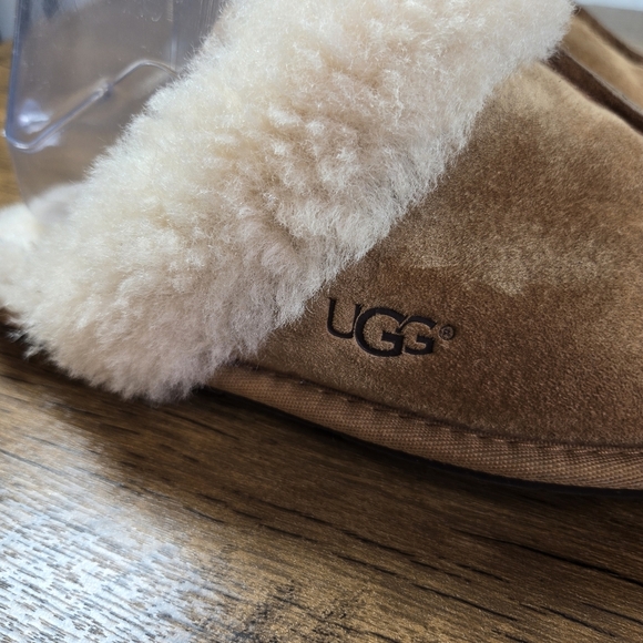 Ugg Scuffette II Suede Shearling Scuffs Slippers - Picture 8 of 9